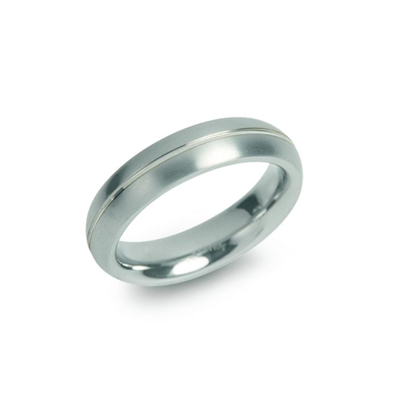 Dit is een ring van het merk Boccia Titanium