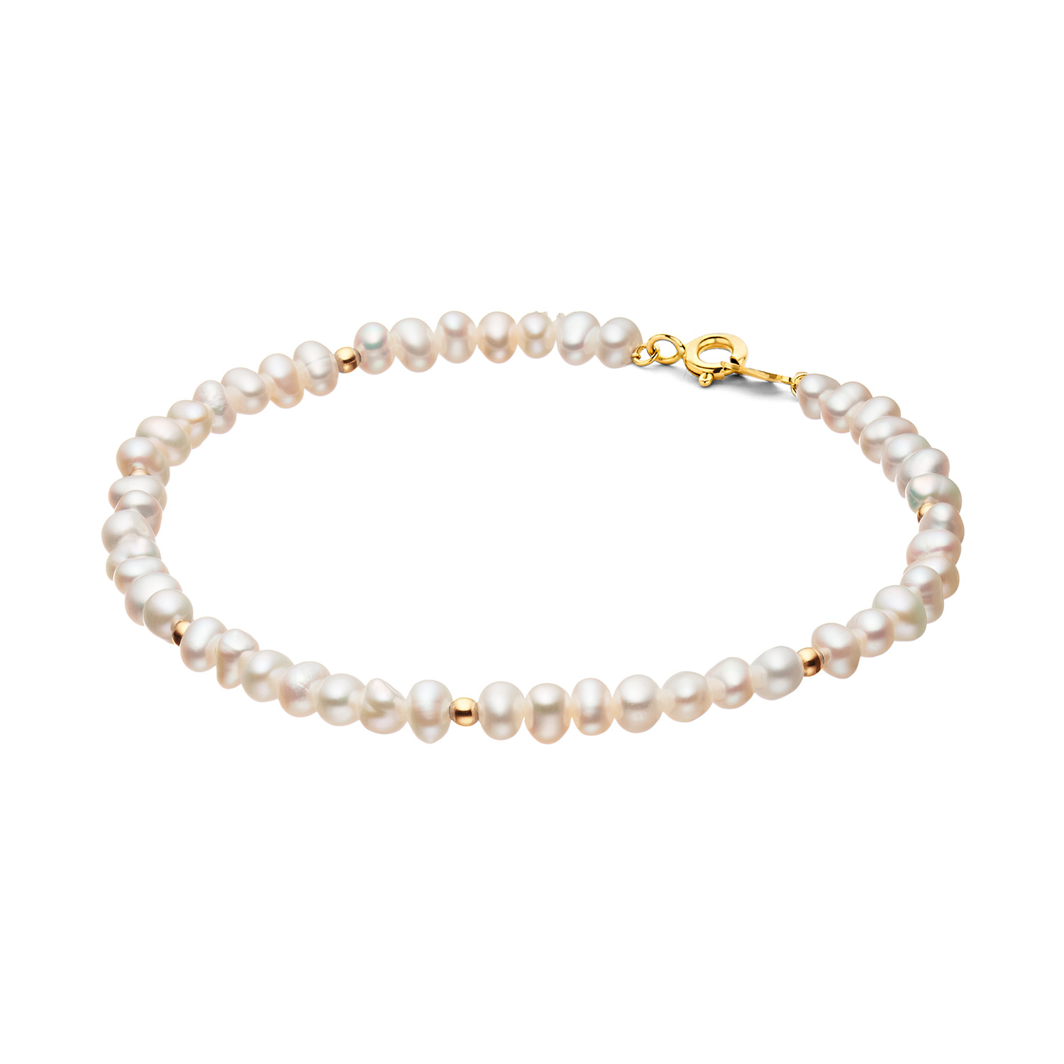 De Pearl Potion armband is gemaakt van zoetwaterparels en 14 karaat goud. Combineer met de Pearl Potion ketting en ga voor de perfecte parel set!

Tropical Paradise
Dat Jackie van reizen houdt is geen geheim. Voor haar 14 karaat gouden sieradencollectie heeft zij zich deze keer laten inspireren door de tropen.
Haar Tropical Paradise collectie biedt een mix van elegantie en avontuur. Voel de zon schijnen waar je ook bent!

Weelderige jungles, azuurblauwe oceanen en de schittering van de zon op witte zandstranden: de ontwerpen met edelstenen zijn een weerspiegeling van Jackie&rsquo;s mooiste herinneringen. Of het een dag op kantoor is of een avondje uit, deze sieraden voegen een vleugje exotische allure toe aan elke gelegenheid.

Het merk
Jackie is h&eacute;t 14 karaat gouden on trend sieradenmerk. De collecties zijn ge&iuml;nspireerd op de reizen die ik maak, van stedentrips tot exotische oorden. Elk gouden sieraad is helemaal van nu, handgemaakt door Europese goudsmeden en vervaardigd van overwegend gerecycled goud met echte edelstenen en zoetwaterparels. Elke collectie is dan ook met veel liefde en passie samengesteld. Mijn Jackie sieraden zijn de perfecte finishing touch voor iedere outfit!

Specificaties
- Armband Parel
- Materiaal: 14 Karaat - Geelgoud - 585
- Lengte 18cm
