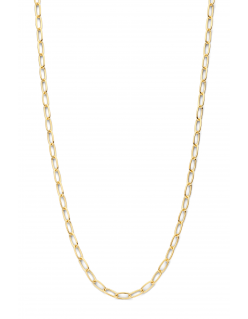 Ketting anker geel goud 14 karaat  met zilveren kern 1.6mm breed 60cm lang