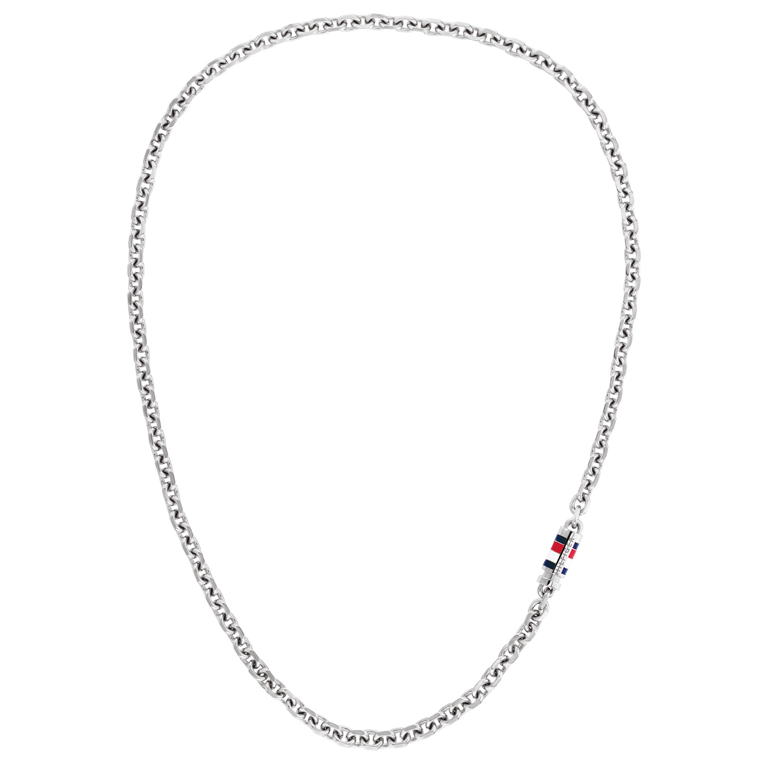 Tommy Hilfiger Jewels TJ2790650 Ketting Heren Staal 56cm
Deze ketting van Tommy Hilfiger uit de jewelry serie Bruce Chain met nr: TJ2790650 is een stijlvol model, een musthave voor je Tommy collectie. De stalen glanzende heren ketting heeft een anker schakel en een ronde magneetsluiting met emaille logo, is 5,6mm breed en heeft een lengte van 56cm. Ook leuk te combineren met andere armbanden en sieraden van Tommy Hilfiger.

Het merk:
Tommy Hilfiger is wereldwijd &eacute;&eacute;n van de grootste designer lifestyle merken en is internationaal bekend om haar classic American cool stijl. De sieraden zijn voor dames en heren met een eigen stijl, die niet bang zijn om dit aan de wereld te laten zien.

Specificaties:
- Ketting
- Materiaal: Staal
- Lengte 56cm
- Heren sieraad
