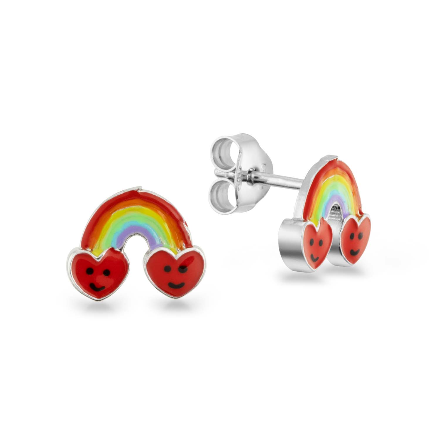 Regenboog rood hart
