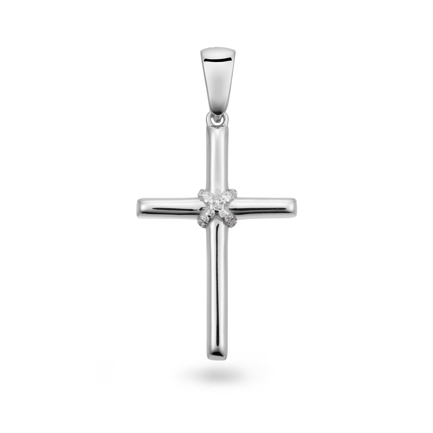 De Zilver Kruis Dubbel 925RD, modelnummer 146020100, is een elegante hanger van zilver met een zirkonia edelsteen. De hanger is 17 mm breed en 3 mm diep, en weegt 2,1 gram. Draag deze verfijnde hanger aan een zilveren ketting voor een subtiele elegantie bij zowel casual als formele gelegenheden. Perfect voor elke outfit!