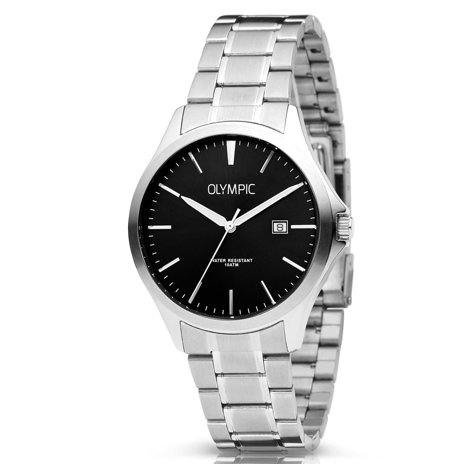 Olympic OL72HSS247 ROBIN - Horloge - Staal - Zilverkleurig - 40mm
Dit unieke Olympic horloge met artikelnummer: OL72HSS247 is een klassiek/ sportief herenhorloge. De zilverkleurige stalen kast heeft een zwarte wijzerplaat met streepjes als tijds aanduiding en een datum. Aan het horloge zit een stalen schakelband met een vouwsluiting. Het horloge heeft een mineraalglas, een afmeting van 40mm en is 10 ATM.