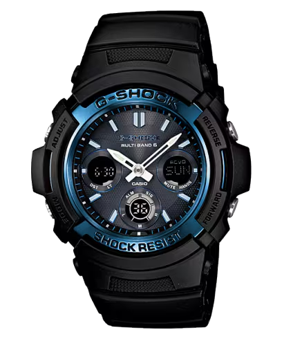 Nieuwe wijzerwegschuiffunctie voor gemakkelijk aflezen Deze nieuwe analoge-digitale modellen zijn voorzien van een nieuwe wijzerwegschuiffunctie die is ontworpen om digitale informatie beter te kunnen bekijken. Met een eenvoudige bediening worden de analoge wijzers verschoven, zodat ze de digitale gegevens niet blokkeren en u deze informatie zonder belemmering kunt aflezen. &bull; MULTIBAND6-ontvangst van zes tijdkalibratiesignalen: Japan (2), Verenigde Staten, Duitsland, Engeland, China &bull; Tough Solar