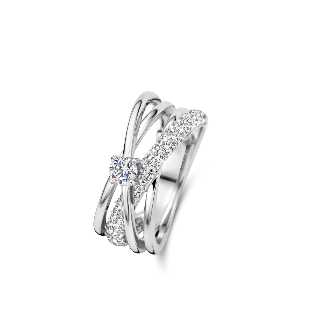 Ring zilver met zirconia
