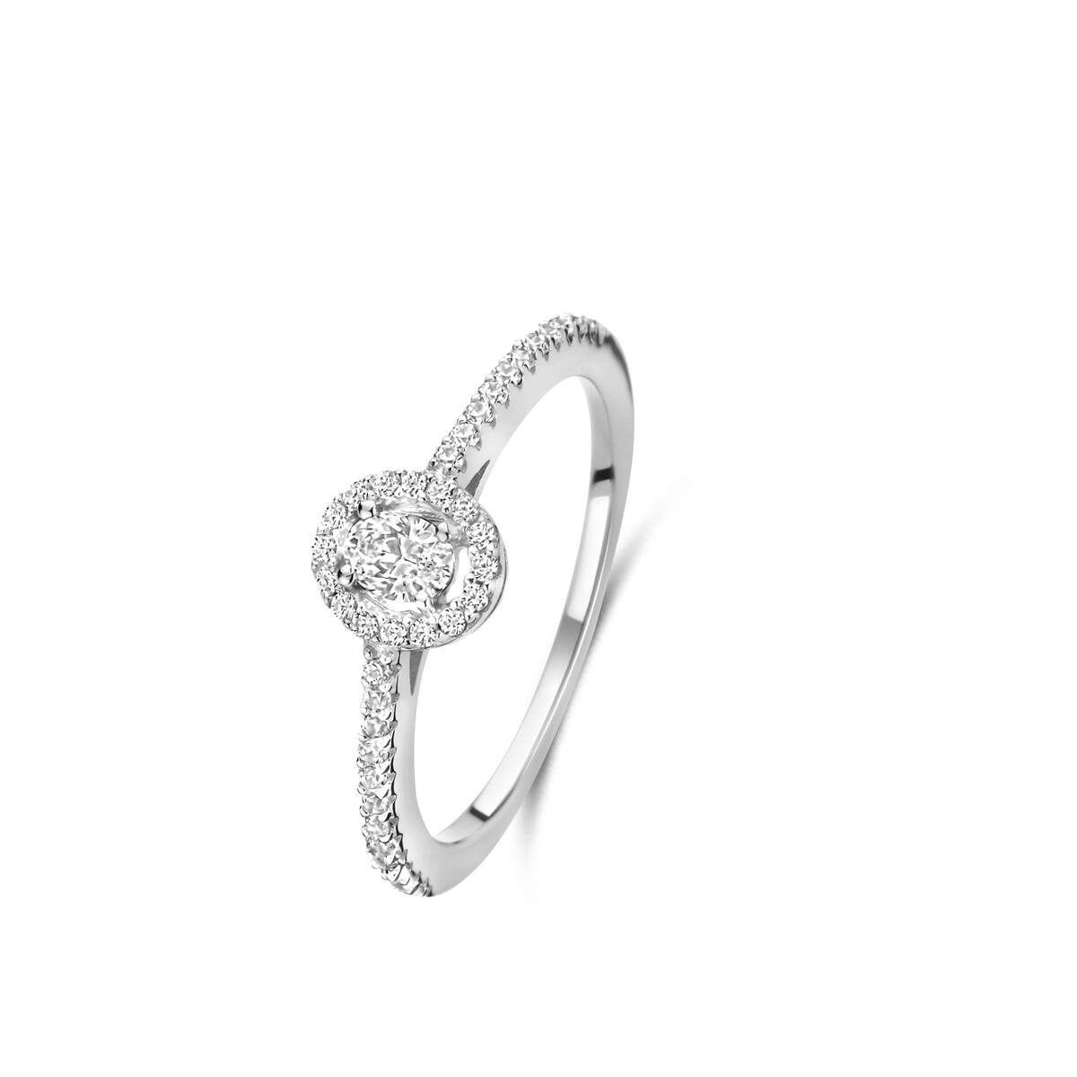 Ring zilver met zirconia