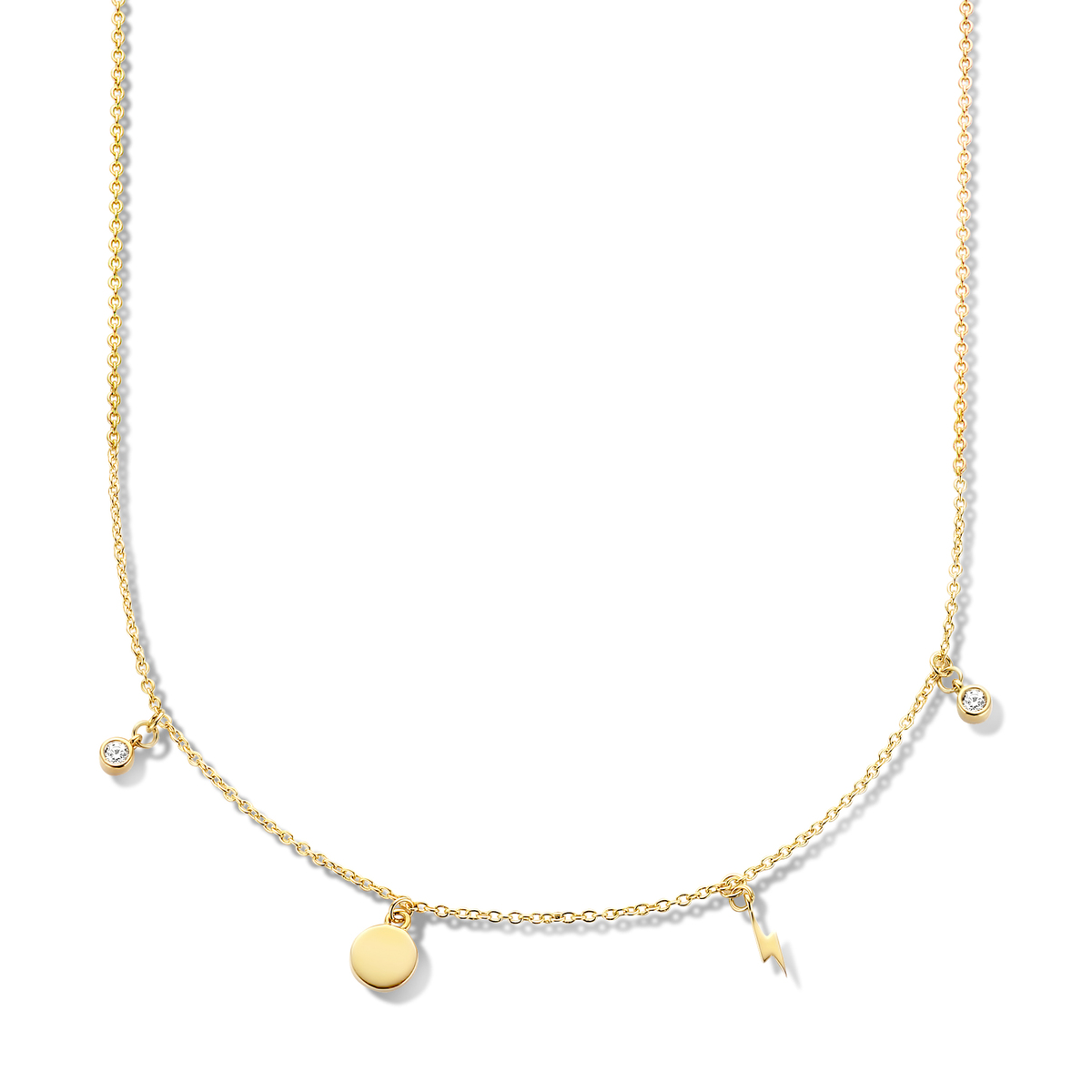 Ketting met hangende bedeltjes