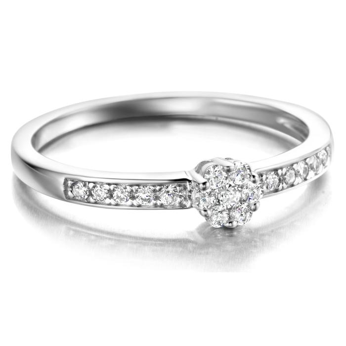 Solitair zilver met zirconia