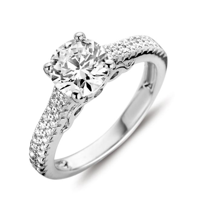 Ring zilver met zirconia