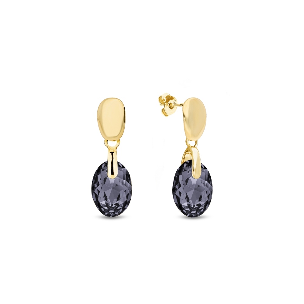 Spark KG643811SN Beetle Oorhangers Verguld Silver Night