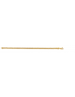 Fjory armband goud met een kern van zilver Spiga 3mm 19 cm