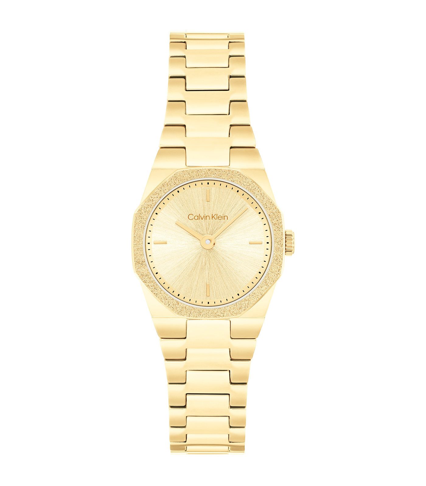 Deze stijlvolle horloge met modelnummer 25100142 van een niet-gespecificeerd merk heeft een goudkleurige wijzerplaat en schakelband. Gemaakt van roestvrij staal, nikkelvrij en voorzien van quartz uurwerk. Het horloge is analoog-digitaal en spatwaterdicht (niveau 3). Perfect voor stijlvolle gelegenheden of dagelijks gebruik. Draag het om je pols voor een elegante uitstraling.