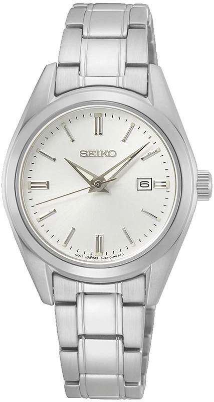 De SEIKO SUR633P1 is een prachtig horloge dat perfect is voor zowel dagelijks gebruik als speciale gelegenheden. Met zijn elegante en tijdloze ontwerp zal dit horloge zeker de aandacht trekken.

Het horloge heeft een analoge tijdaanduiding en wordt aangedreven door een betrouwbaar quartz uurwerk. Met een diameter van 30 mm en een hoogte van 8 mm heeft de SEIKO SUR633P1 een comfortabele pasvorm om uw pols.

De ronde behuizing van het horloge is zilverkleurig en gemaakt van hoogwaardig roestvrij staal. De grijze wijzerplaat wordt beschermd door duurzaam saffierglas, waardoor krassen worden voorkomen en het horloge er altijd als nieuw uitziet.

De zilverkleurige band van de SEIKO SUR633P1 is ook gemaakt van roestvrij staal en heeft een handige vlinder- of vouwsluiting. De datumweergave op het horloge zorgt ervoor dat u altijd op de hoogte bent van de juiste datum.

Dit horloge is waterdicht tot 10 bar, wat betekent dat u er zonder zorgen mee kunt zwemmen. Of u nu een duik neemt in het zwembad of gewoon geniet van een dagje aan zee, de SEIKO SUR633P1 zal u niet in de steek laten.

Als officieel Seiko verkooppunt kunnen wij u verzekeren van de authenticiteit en kwaliteit van dit horloge. Met zijn stijlvolle design en praktische functies is de SEIKO SUR633P1 een must-have voor iedere horlogeliefhebber. Bestel vandaag nog en voeg dit prachtige horloge toe aan uw collectie!