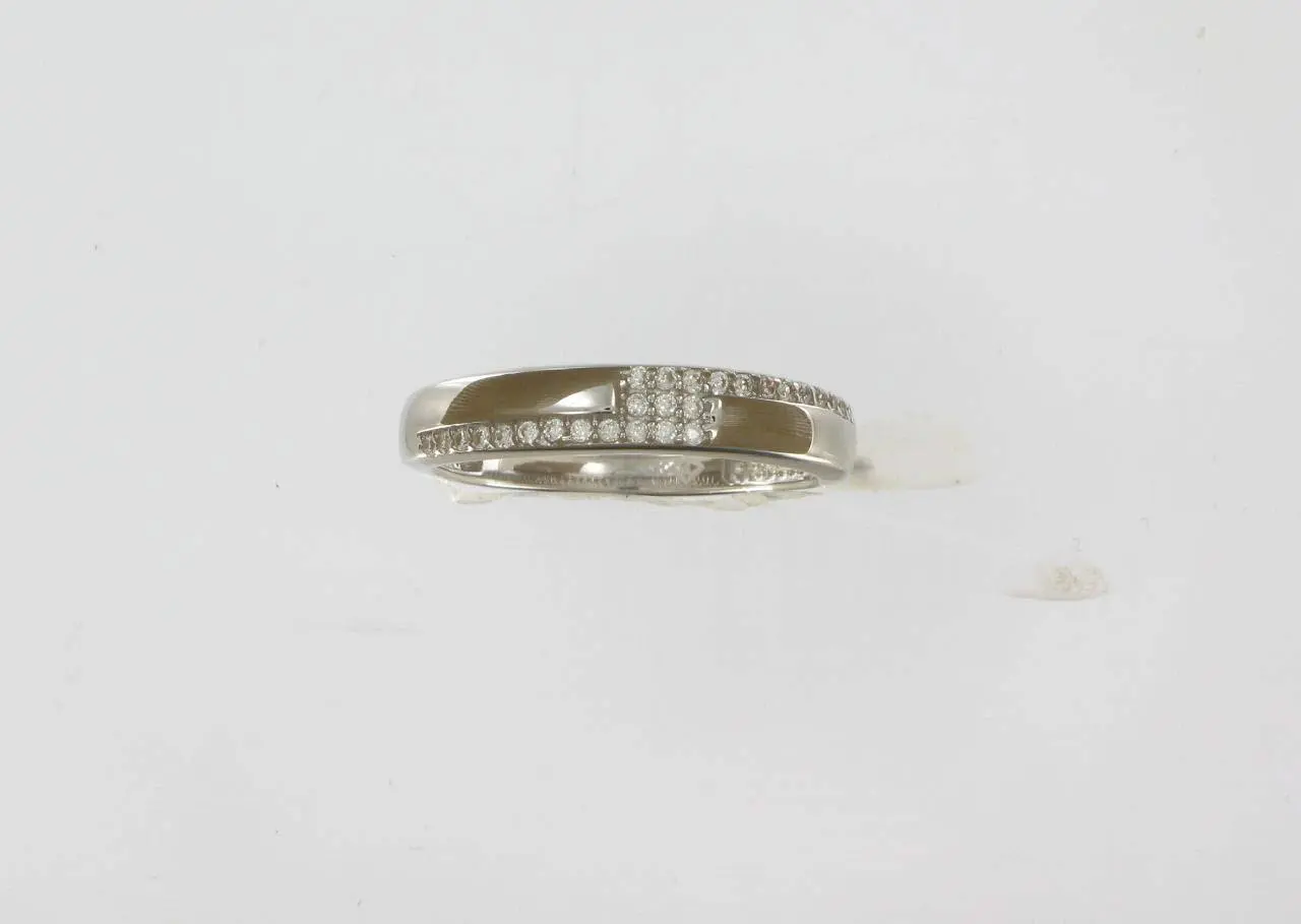 14K dames ring met zirkonia