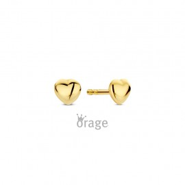 K2943 Oorringen hartje 9kt geel goud (V/16)
