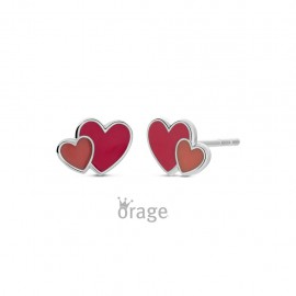 K2926 Oorringen hartjes 925 rh (V/16)