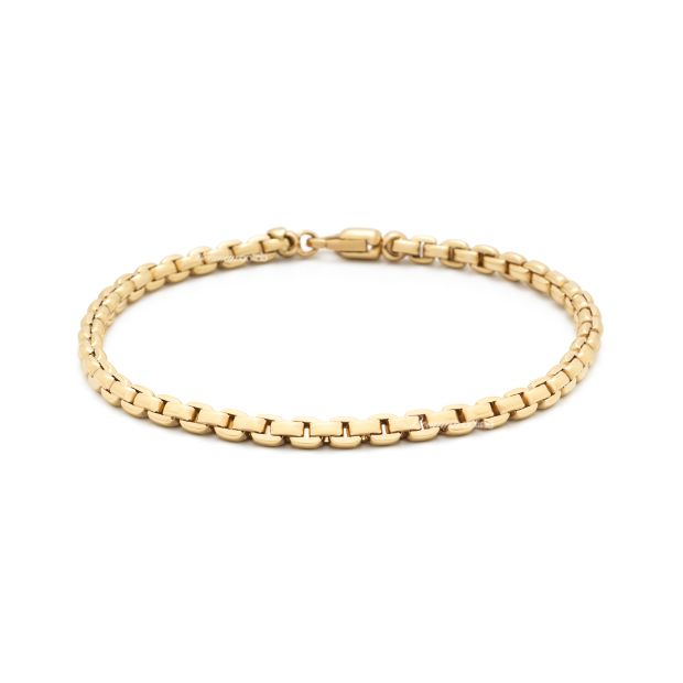 Monzario Geelgouden Schakel Armband MO-612A-Geel