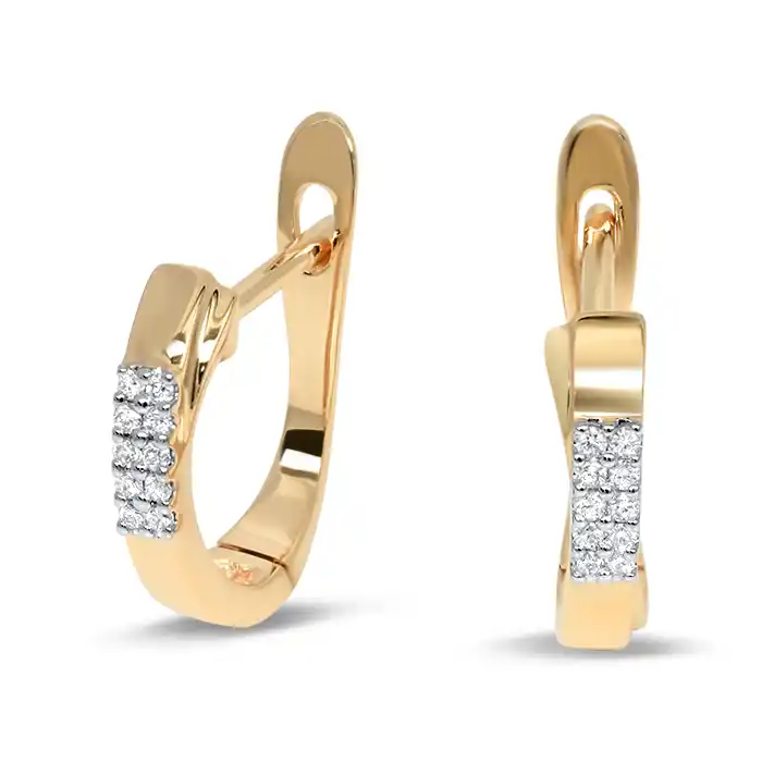 Fantasie Oorbellen 20-0.08 Crt, 14 Krt Geelgoud.