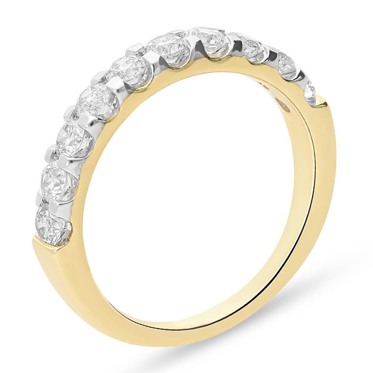 Halve Alliancering 14 Krt GGD Ring 10-0.80 Crt I SI3/P1