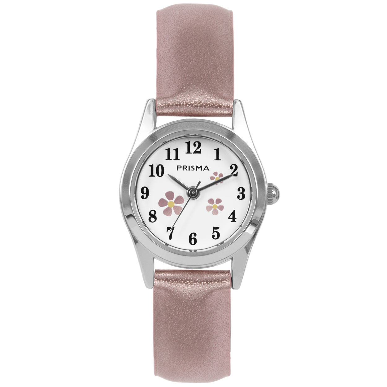 Prisma CW.152 meisjes Little Flower horloge 		
		
Algemeen		
Geslacht: meisjes		
Model: CW.152	910021 	
		
Voordelen		
- band PU leder roze		
- wijzerplaat wit met roze cijfers (arabisch)		
- duidelijke tijdsweergave		
- quartz		
- maat kast 23mm (breedte) 7,5mm (dikte)		
	
