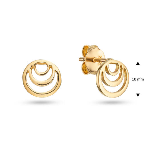 Productnummer 206.0220.00 bevat gouden oorbellen in de categorie sieraden, specifiek stud oorbellen. Deze elegante studs zijn perfect voor dagelijkse elegantie of een verfijnde avondlook. Draag ze alleen voor subtiele charme of combineer ze met andere gouden sieraden voor een opvallende stijl. Ideaal voor elke gelegenheid en een tijdloze toevoeging aan je sieradencollectie.