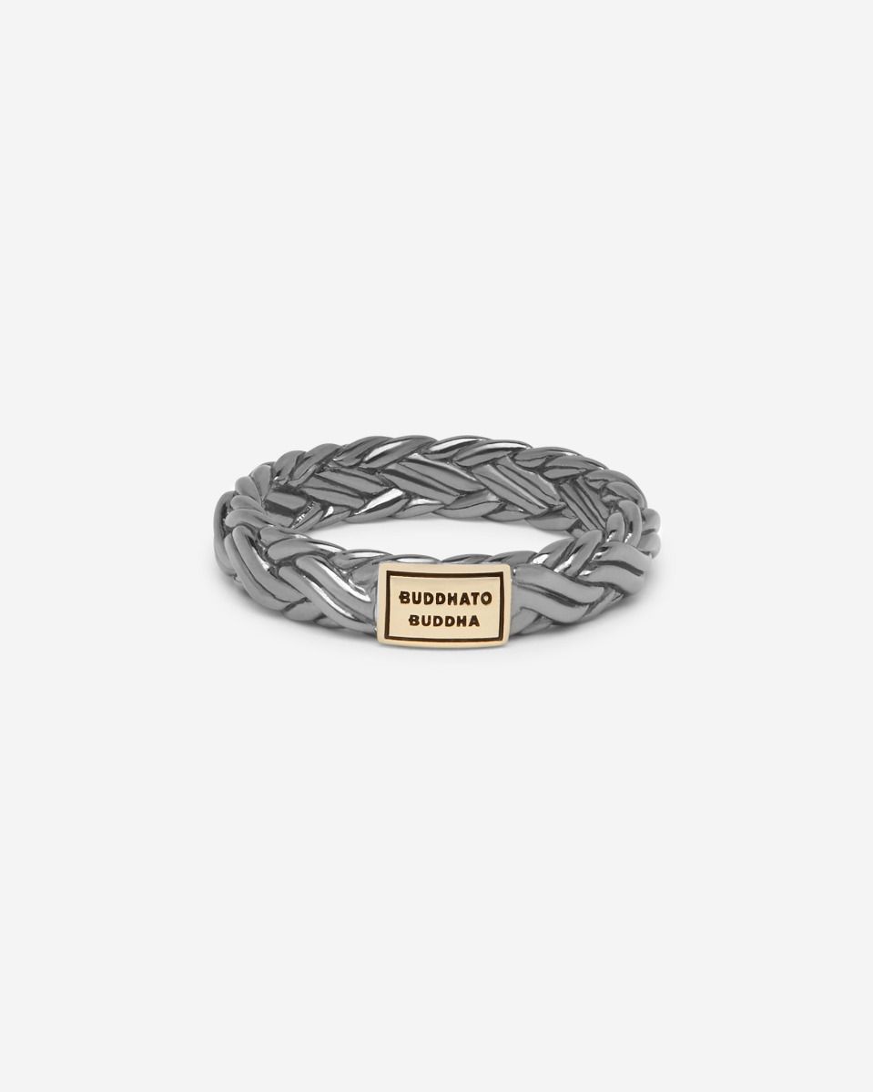 Katja XS Ring Black Rhodium Shine Gold 14kt