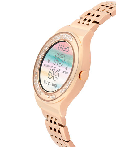 Dit is een mooi Liu Jo Smartwatch Voice Dancing SWLJ207 uit de Liu Jo collectie met een stalen bandje en een moderne alloy kast. Jouw buddy tijdens een avondje uit, direct via uw smartwatch, super handig dankzij de ingebouwde talrijke functies !