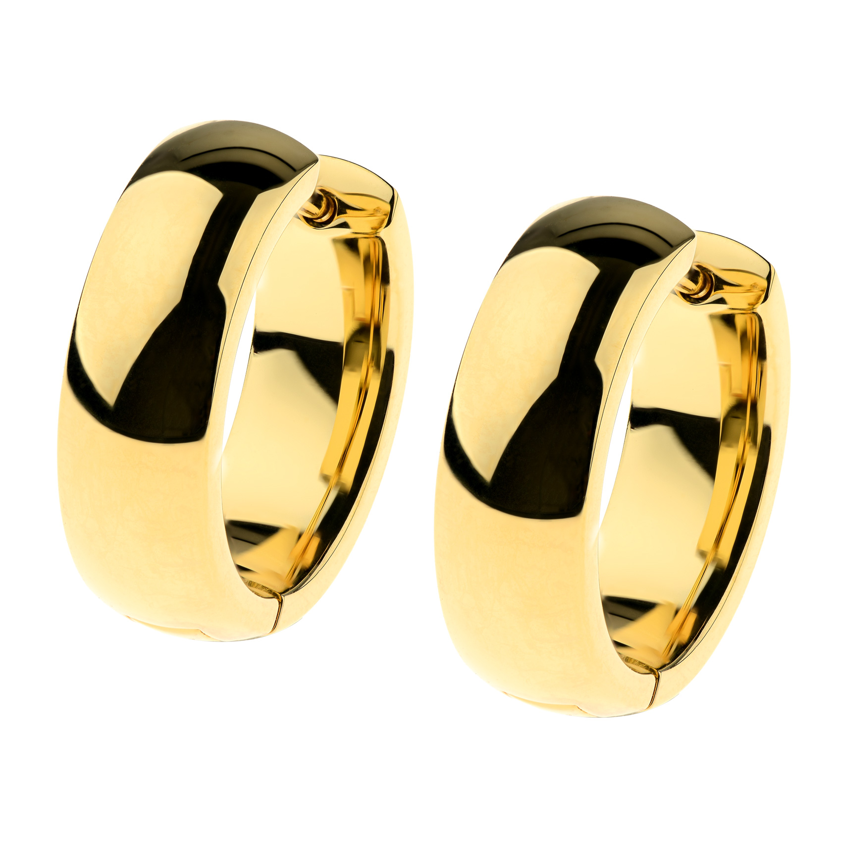 Diese vergoldeten Edelstahl Creolen verleihen jedem Look einen Hauch von Raffinesse. Am besten mit einem hochgesteckten Haar oder einem eleganten Abendkleid kombinieren, um ihre Sch&ouml;nheit voll zur Geltung zu bringen. Perfekt f&uuml;r besondere Anl&auml;sse oder einen stilvollen Alltagslook.