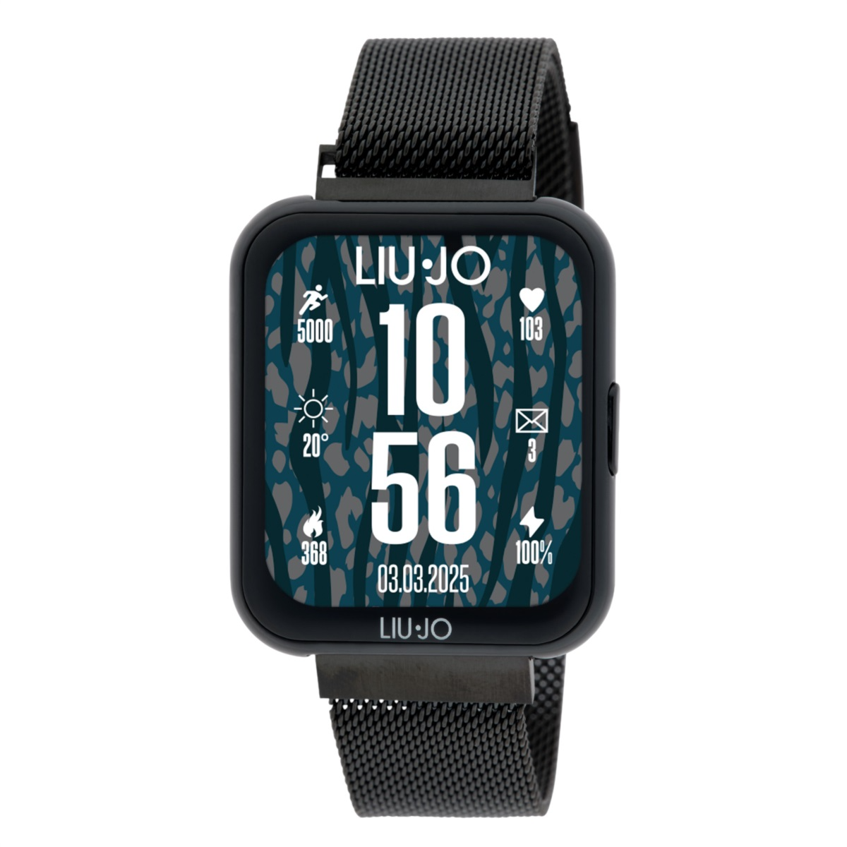 Smartwatch Liu Jo zwart milanese band magnetisch 