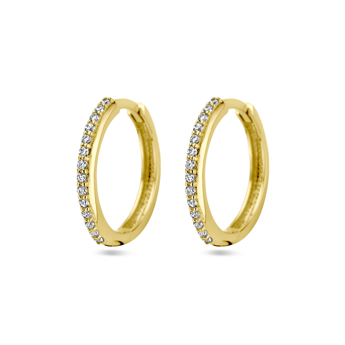 Ontdek de prachtige Klapoorringen Zirkonia 14 kr met modelnummer 40.29817. Deze elegante gouden creolen zijn 18mm groot en perfect voor een vleugje luxe in elke outfit. Combineer ze met een chique avondjurk of een stijlvolle zakelijke look voor een verfijnde uitstraling. Ideaal voor elke gelegenheid, van een elegant diner tot een speciale viering.