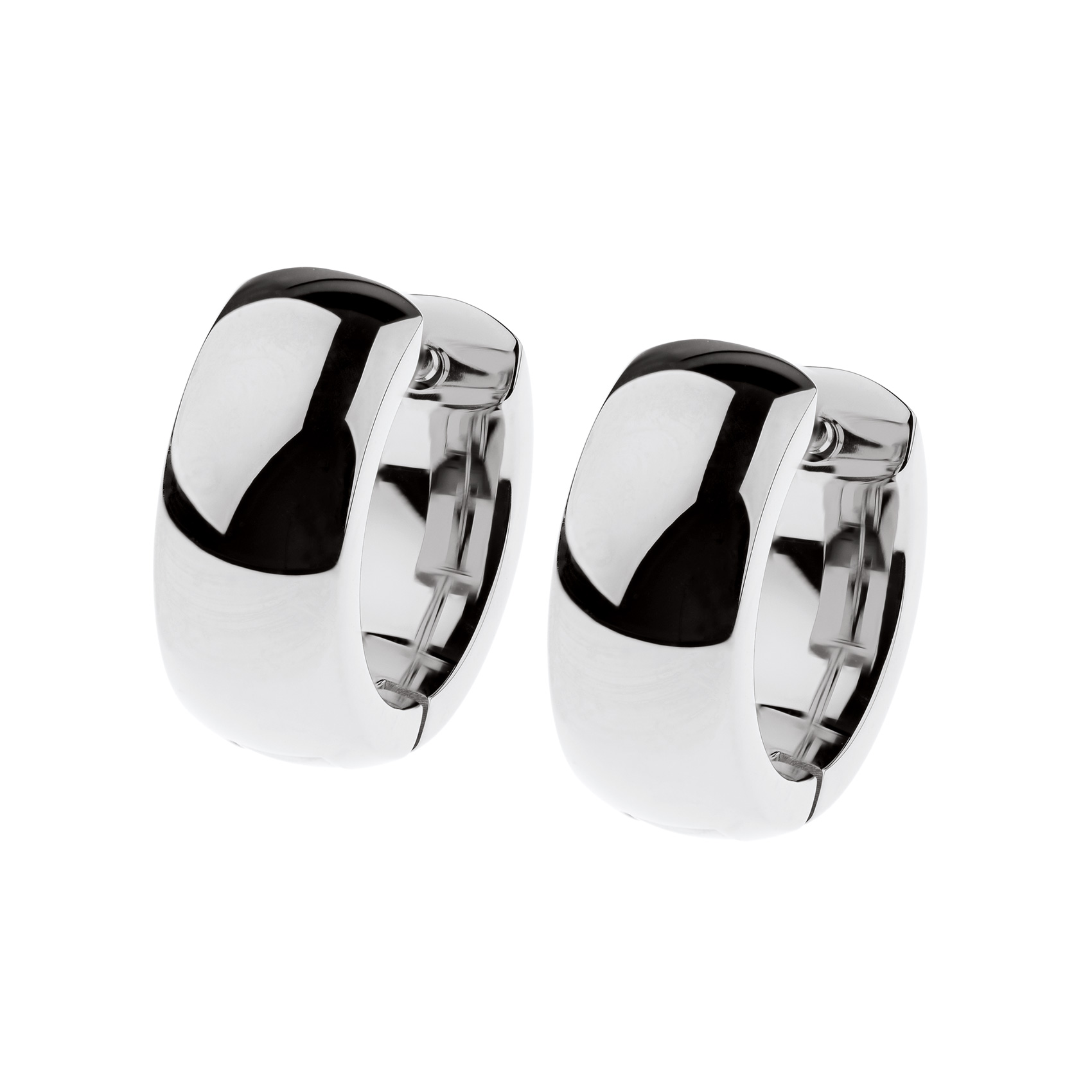 Diese Creolen, aus poliertem Edelstahl, verleihen jedem Outfit einen Hauch von Raffinesse und sind ein Muss f&uuml;r jede Schmucksammlung. Kombinieren Sie sie mit einem eleganten Abendkleid oder verleihen Sie Ihrem Alltagslook einen funkelnden Akzent. Ein vielseitiges Accessoire, das Ihren Stil unterstreicht.