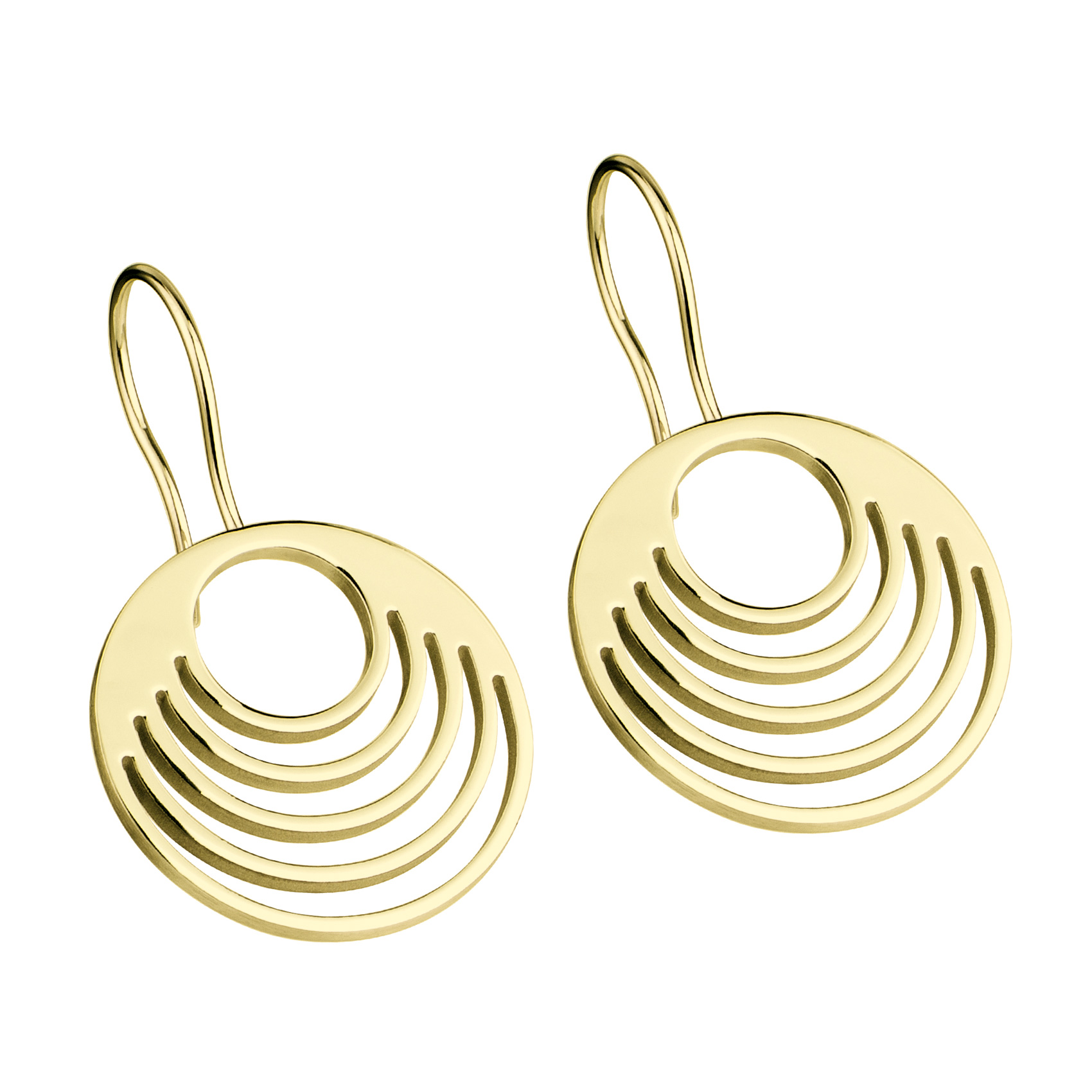 Diese Ohrh&auml;nger aus vergoldetem Edelstahl bieten zeitlosen Stil und Eleganz. Sie sind ideal f&uuml;r den t&auml;glichen Gebrauch oder besondere Anl&auml;sse. Tragen Sie sie mit einem hochgesteckten Haar oder einem eleganten Kleid, um das Beste aus ihrem Glanz herauszuholen. Perfekt f&uuml;r Jeden, der dezente Eleganz sucht.