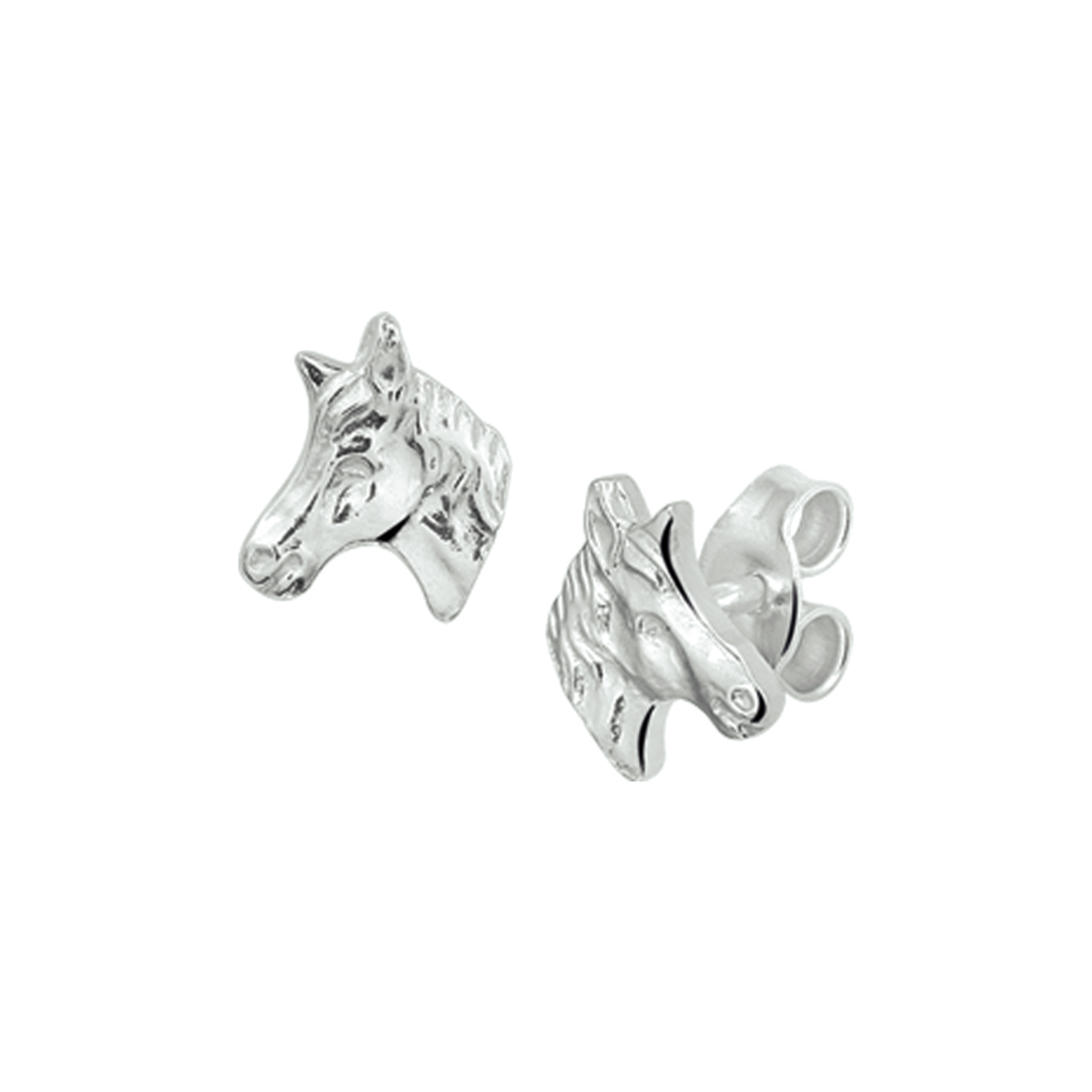Zilveren oorknoppen met een paardenhoofd. De oorknoppen hebben een afmeting van 8.5 x 7.5 mm. Perfect voor de paardenliefhebbers onder ons. Voor jezelf of als kado? Een ding is zeker een paardenliefhebber wordt hier happy van!