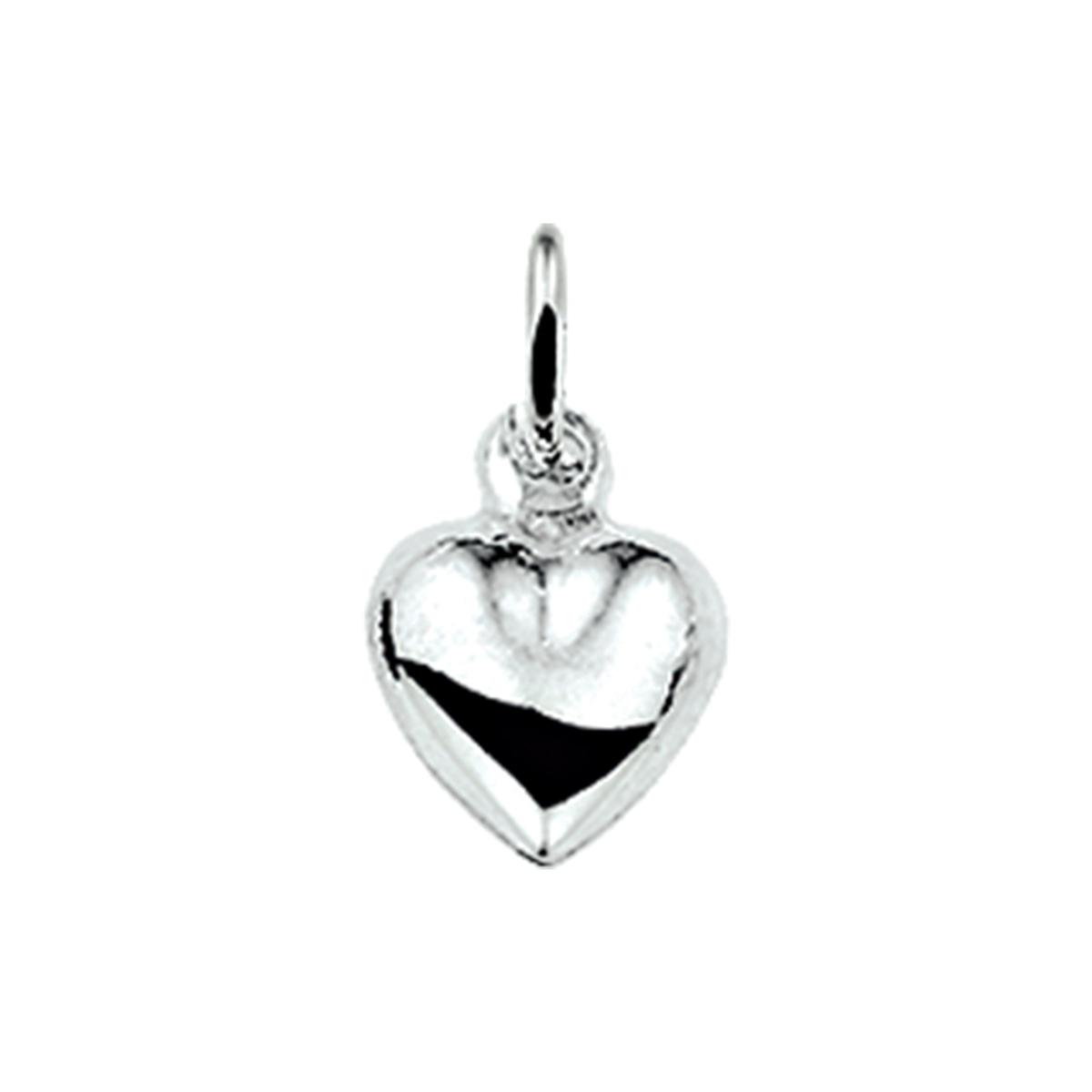hanger hart zilver wit