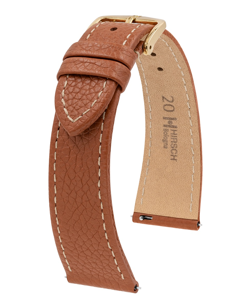 Een luxe leren horlogeband van hoogwaardig kalfsleer. Het zachte, soepel vallende materiaal biedt optimaal draagcomfort en een elegante uitstraling. Verkrijgbaar in breedte 20/16 mm, perfect voor een stijlvolle upgrade van uw horloge.