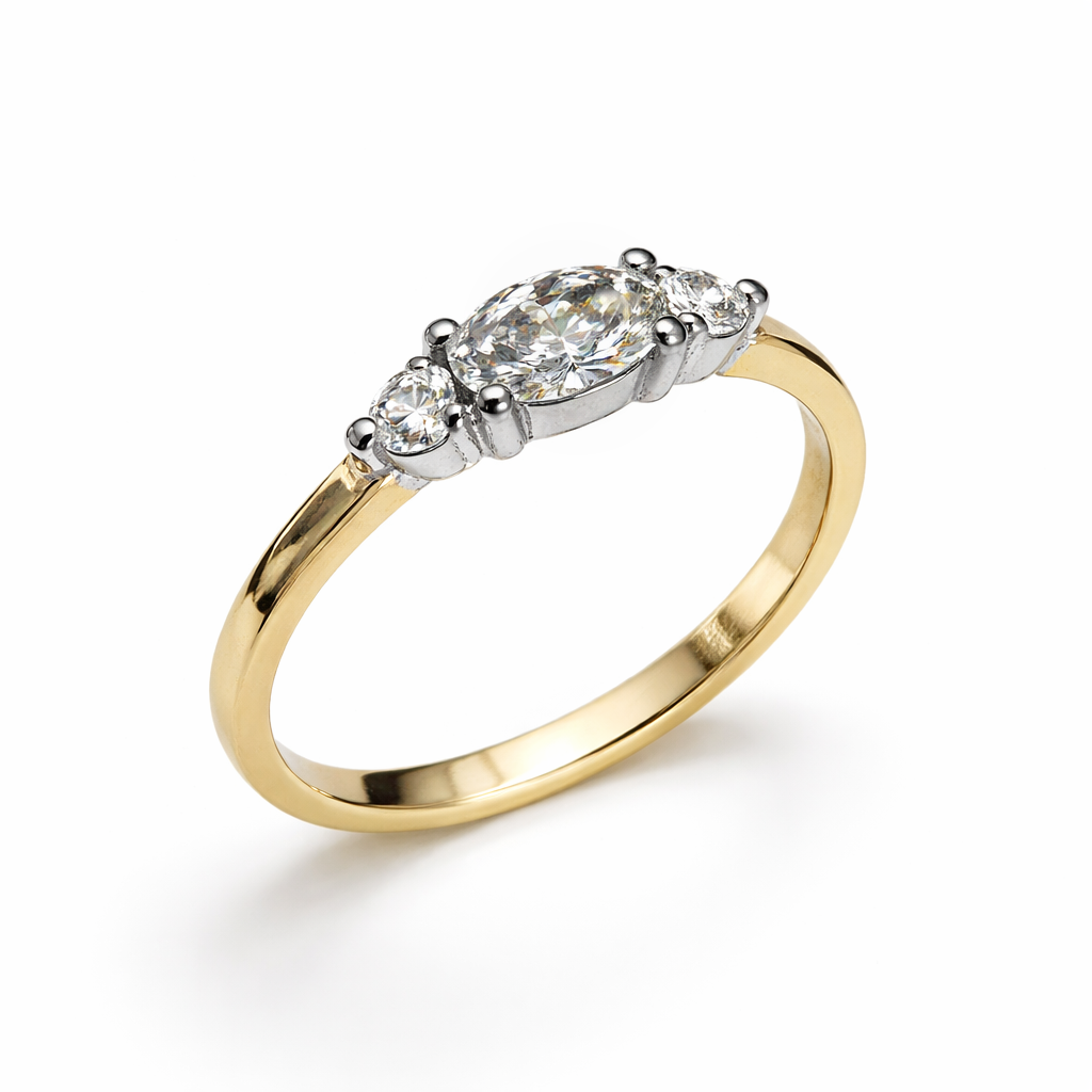 Prachtige fantasiering met een LabGrown diamanten totaal 0,48 ct.