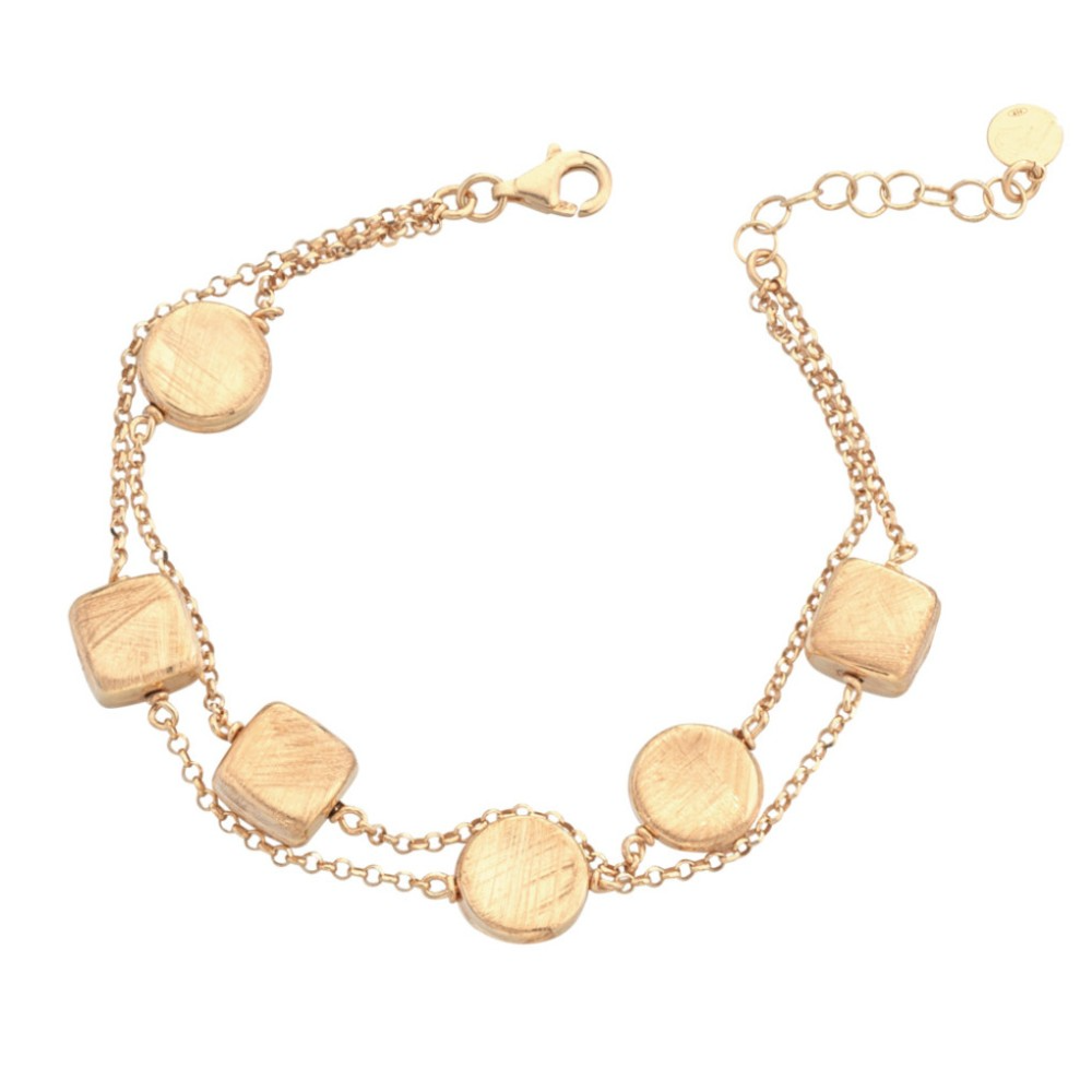 Armband in zilver verguld van de itaiaanse collectie Marcello Pane 