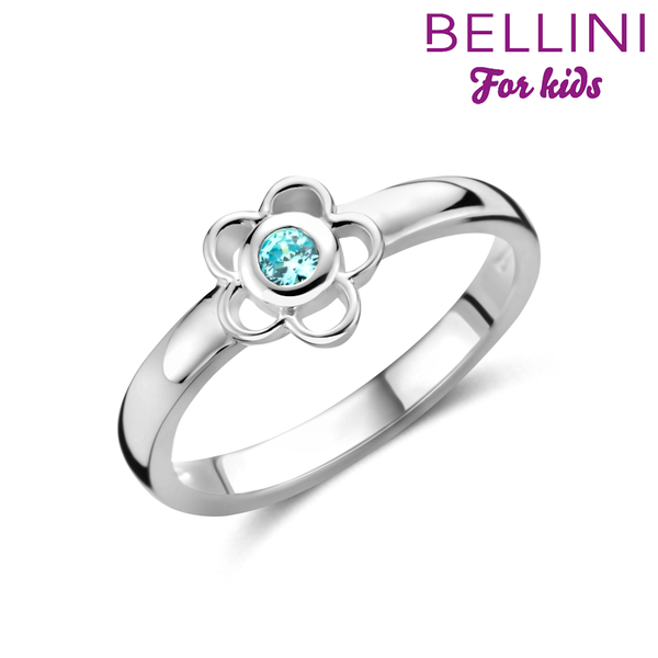 Bellini 579.068.48 Ring met Bloem Blauw