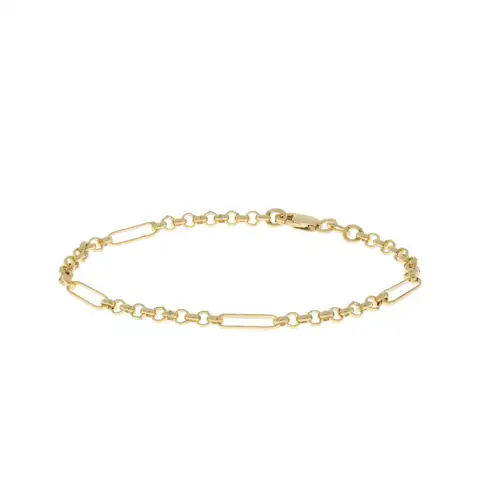 De Schakelarmband 925 GP+ met modelnummer 104811018 is een verfijnde armband vervaardigd uit hoogwaardig 925 sterling zilver met vergulde details. Dit elegante sieraad past perfect bij elke outfit, of het nu formeel of casual is. Draag de armband alleen voor een subtiele look of combineer met andere sieraden voor een gelaagde stijl.