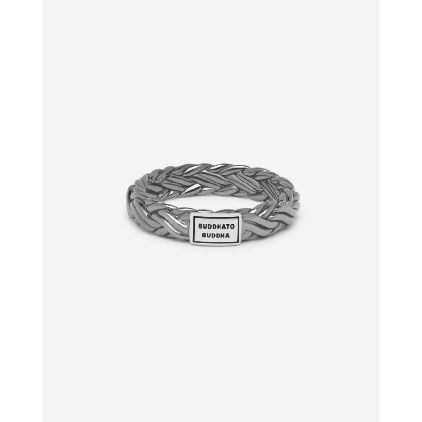 Katja XS Ring Black Rhodium Shine Silver