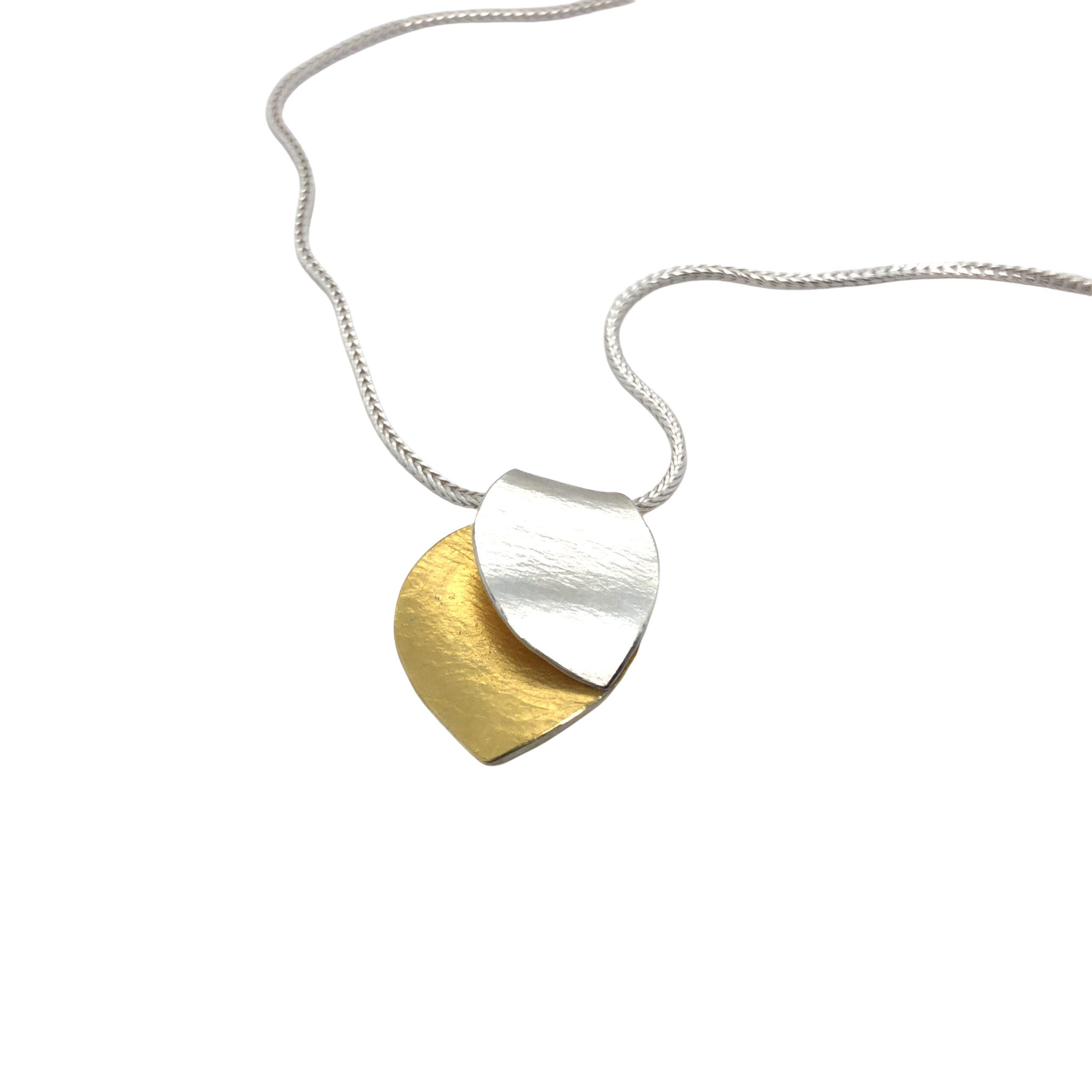 Halskette in Silber 925/ Gold 900