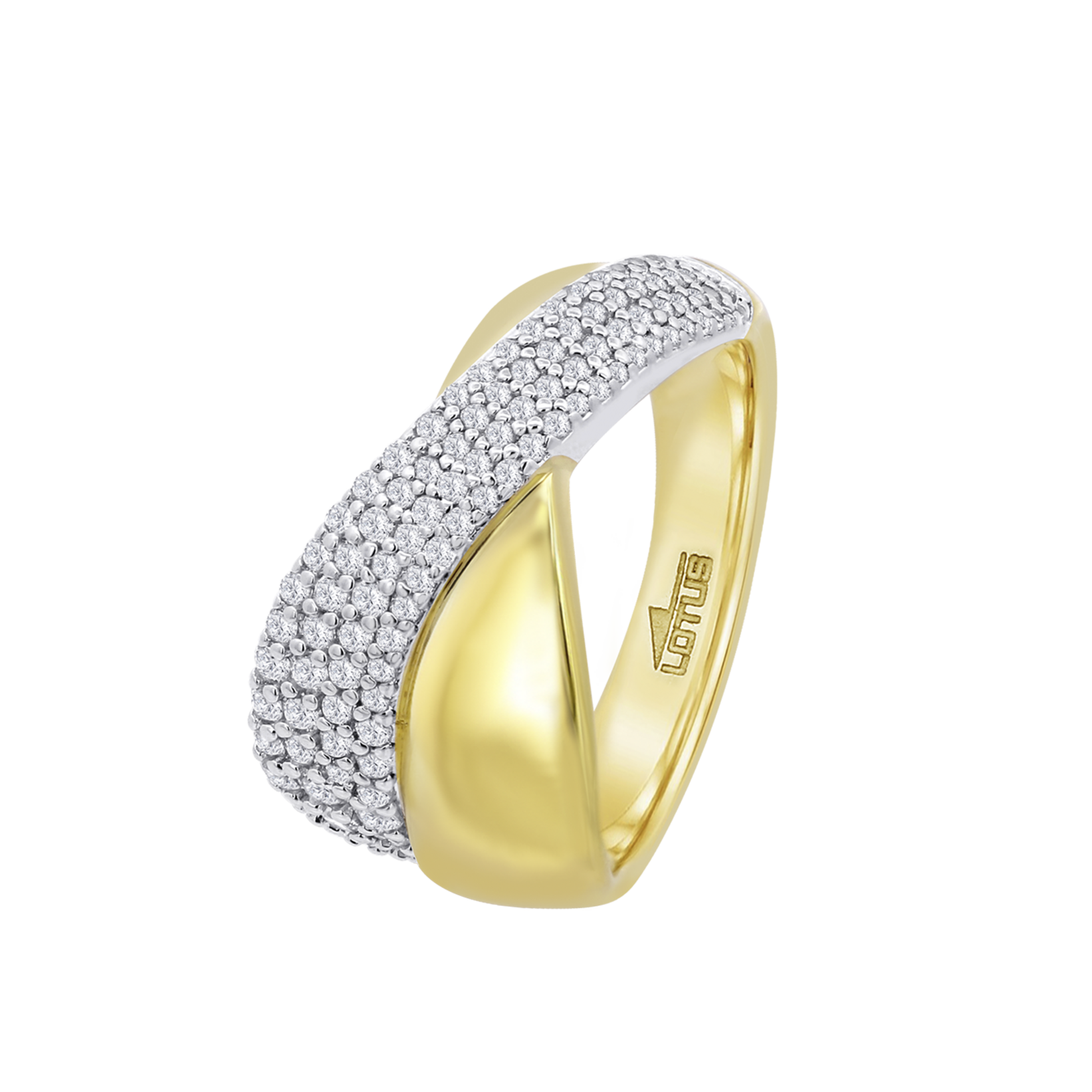 Ring lotus zilver plaqu&eacute;