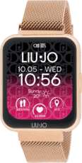 smartwatch ros&eacute; liu jo metaalband