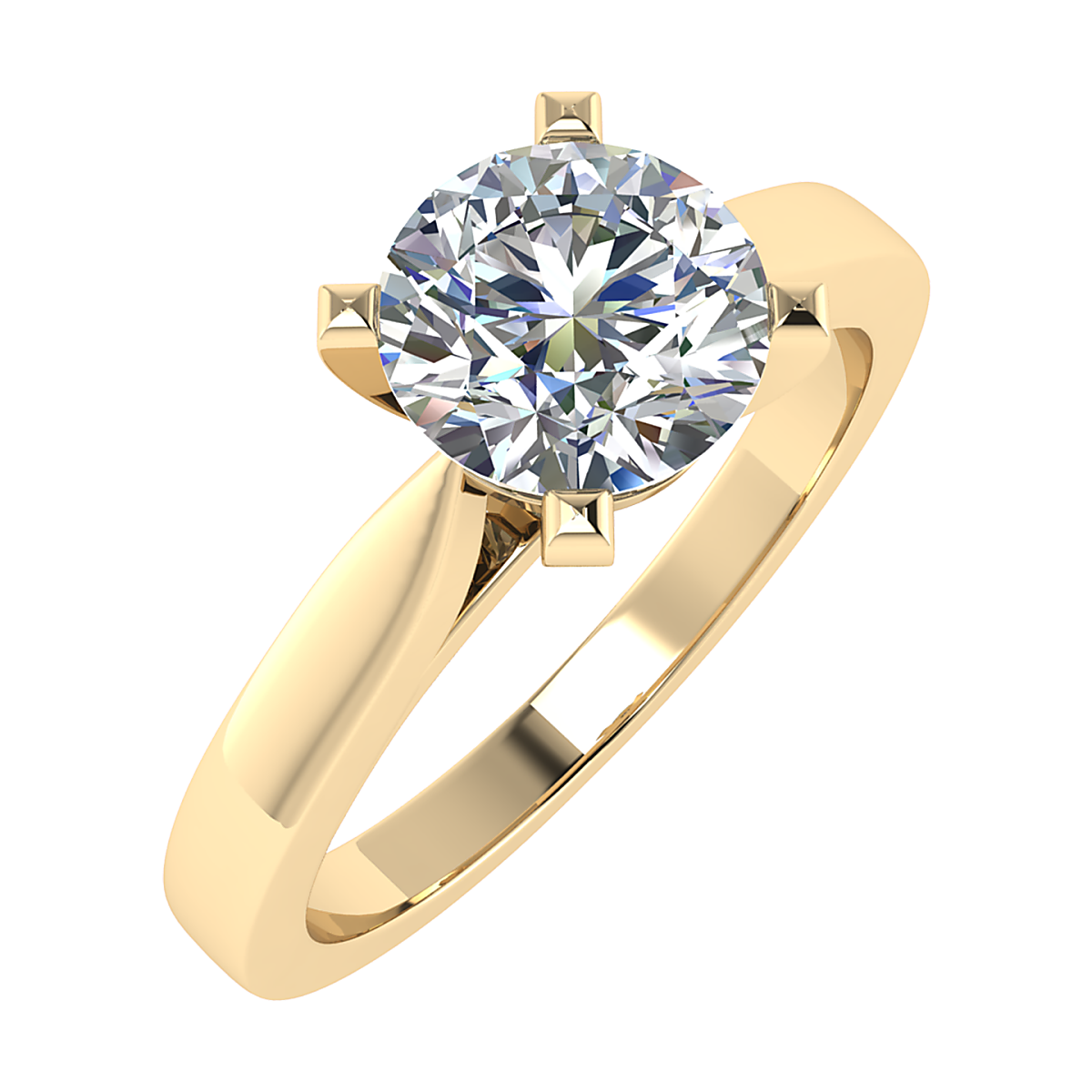 Deze prachtige 0,20 karaat geelgouden diamanten ring, model AB25308, is perfect als verlovingsring. Met een zuivere SI1-diamant in de kleur G en vervaardigd uit 14k goud, straalt deze ring elegantie uit. Draag dit juweel als een statement stuk op speciale gelegenheden of simpelweg als dagelijkse luxe. Maat: 53, Materiaal: 14 karaat goud.