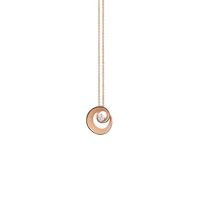 Dune Assolo Series Pendant, 18Kt Pink Champagne Gold with Diamonds

Dia ct. 0.06