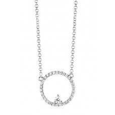 Hanger wit goud met diamant