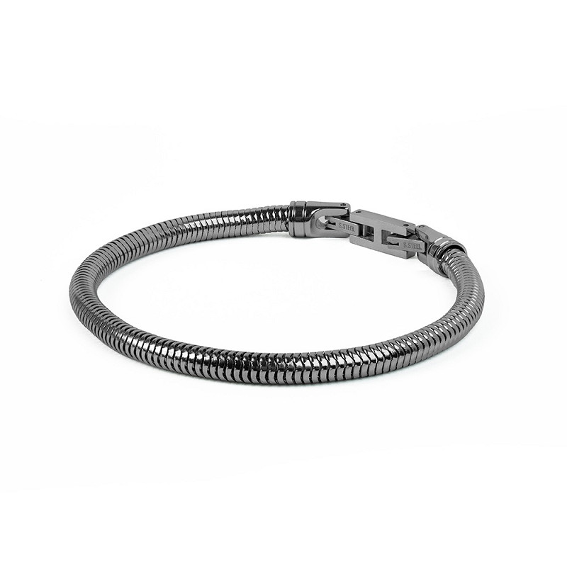 Mora Black M-L (5mm snake) armband van het merk Gemini.
De lengte is 20-21 cm (M-L).