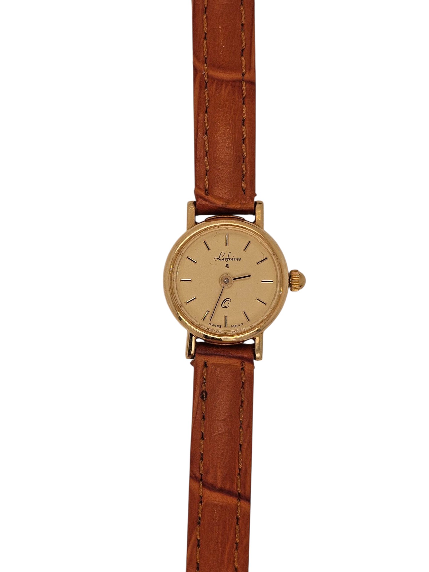 horloge met geelgouden kast 