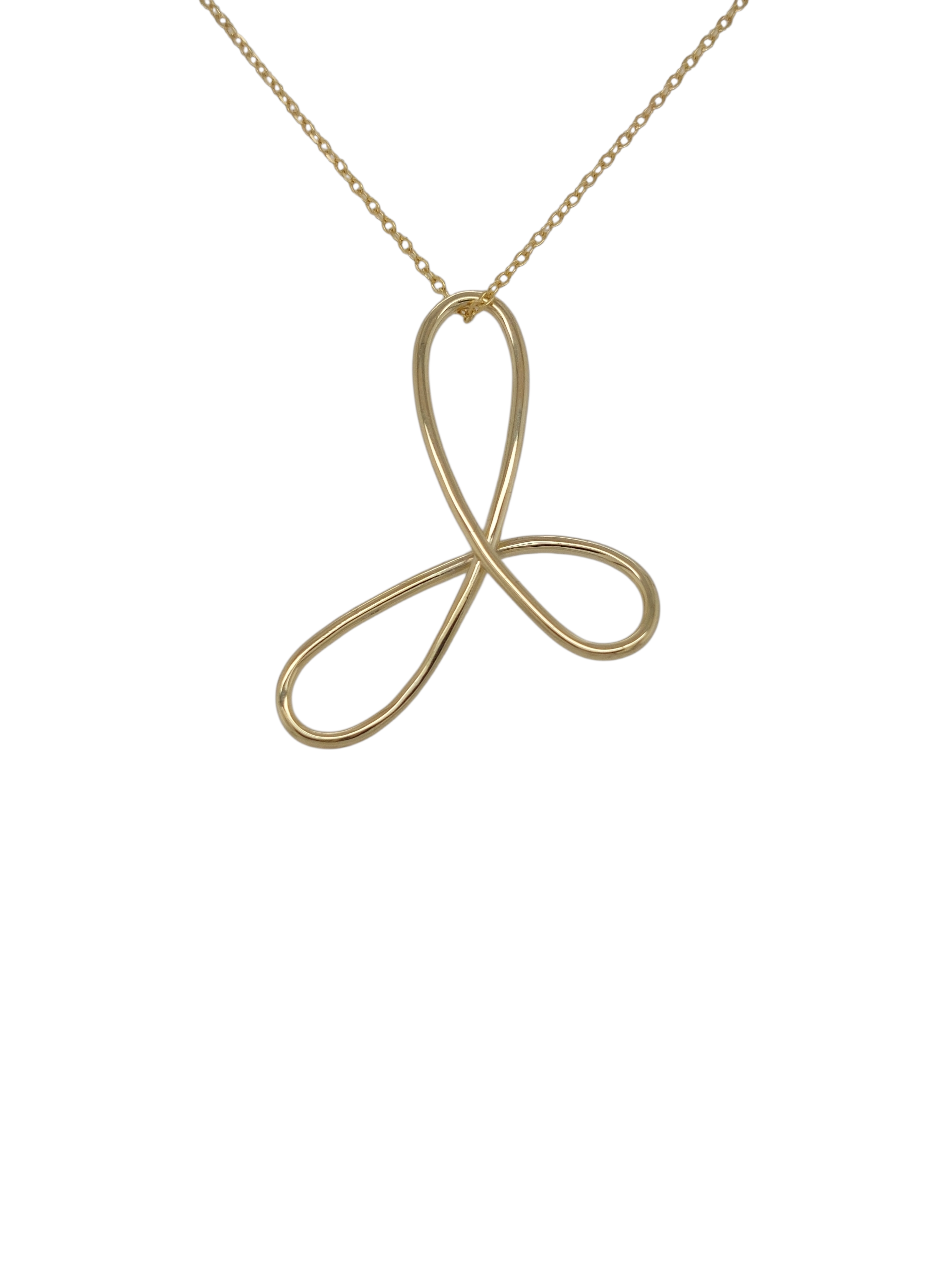 14kt gouden hanger 30x25mm