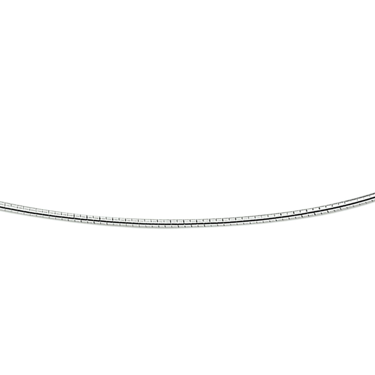 Zilveren omega collier 50 cm 1.5 mm